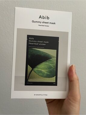 Abib Gummy Sheet Mask Heartleaf Sticker 10 piece set NEW NWT